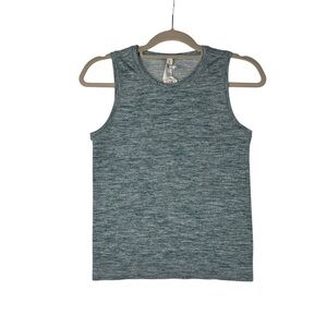 Athleta In Motion Seamless Teal Heather Athletic Athleisure Tank Top Size XXS
